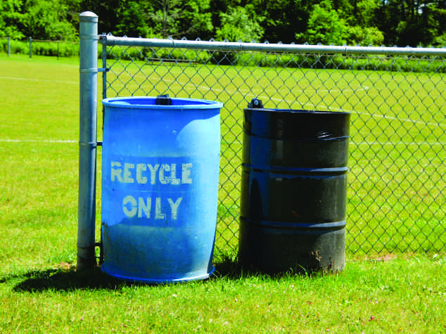 Recycle Only blue bin